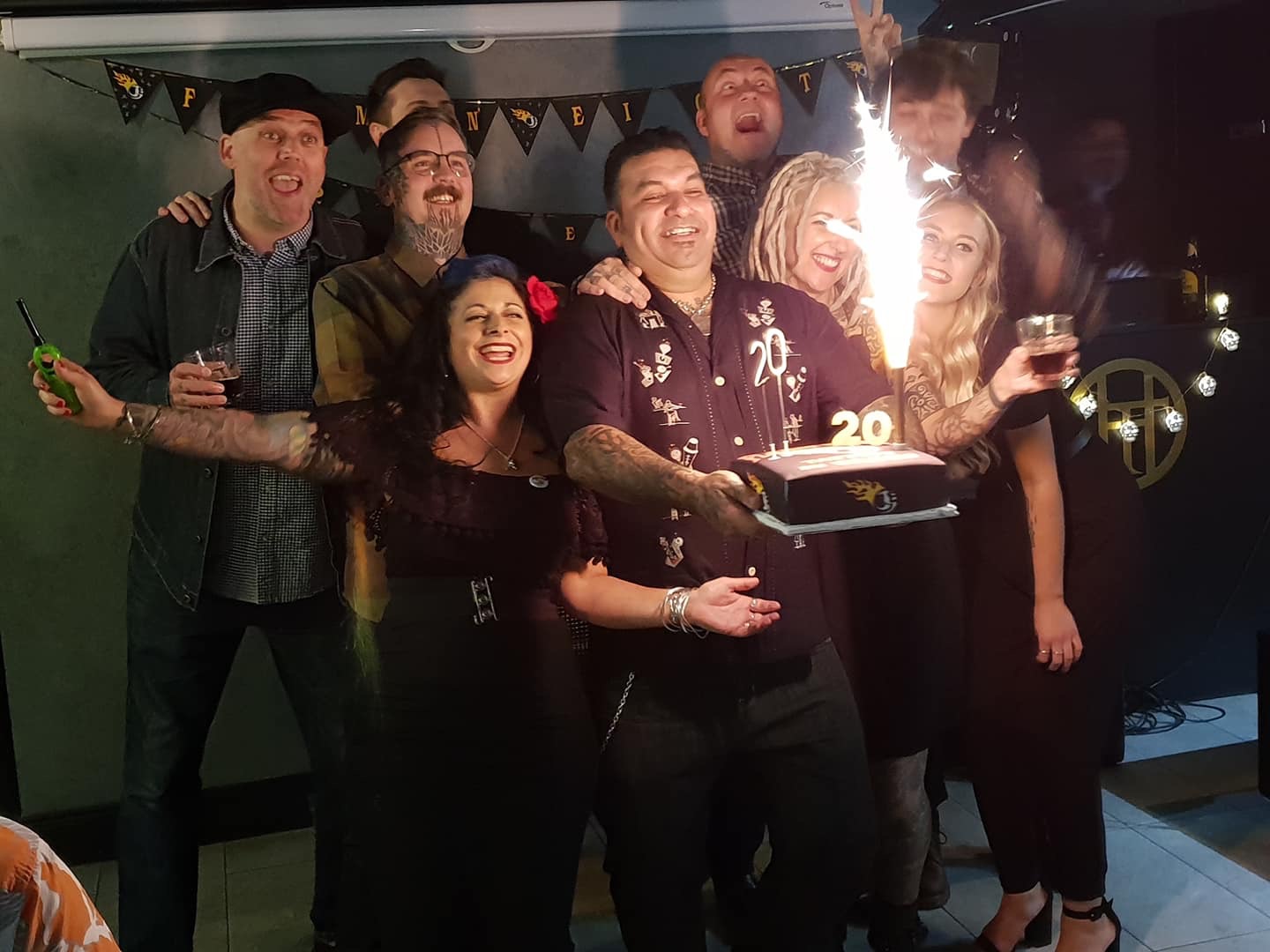 Flamin’ Eight tattoo parlour celebrates 20 years in ink Flamin'8 20th birthday party